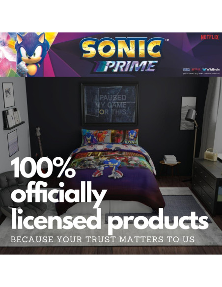 Conjunto de Ropa de Cama Franco Sonic Prime 5 Piezas