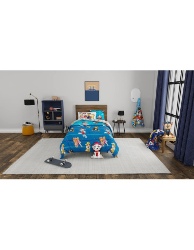 Conjunto de Ropa de Cama Paw Patrol Franco 5 Piezas Individual