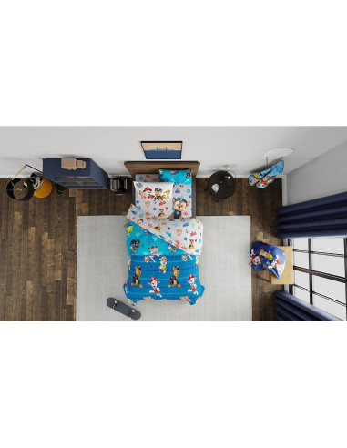 Conjunto de Ropa de Cama Paw Patrol Franco 5 Piezas Individual