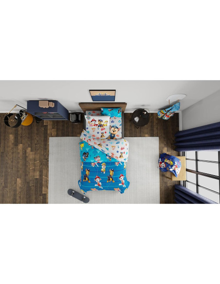 Conjunto de Ropa de Cama Paw Patrol Franco 5 Piezas Individual