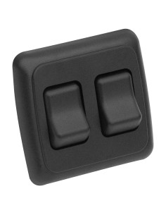 Interruptor Doble SPST On-Off Folosem Negro 15x1.8 cm