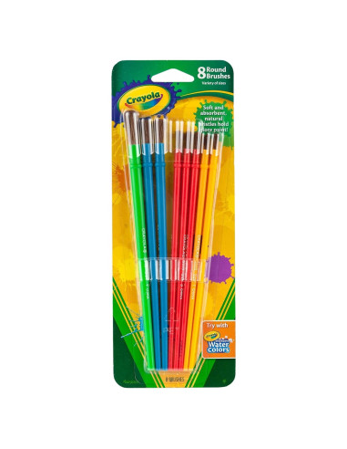 Conjunto de Pinceles Crayola 2 Piezas Pelo Natural