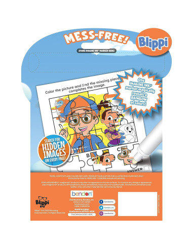Libro para Colorear Blippi Imagine Ink 20 Páginas Sin Desorden