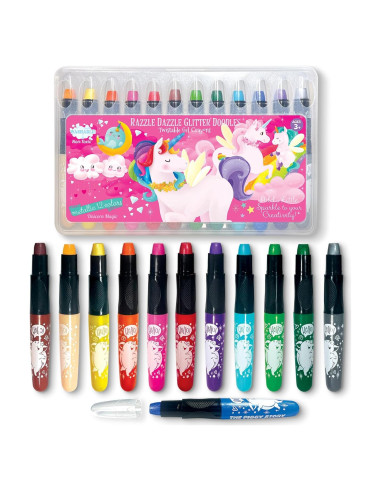 Set de 12 Lápices de Gel Brillantes The Piggy Story