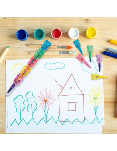 Crayones Apilables Conejo Pascua Fun Express 12 Piezas 2