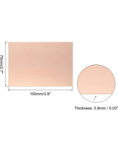 Placas PCB Doble Cara PATIKIL FR4 100x70mm Paquete de 10 2