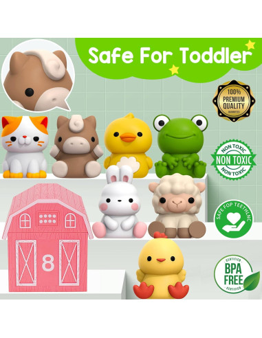 Juguetes Educativos KMUYSL Animales de Granja 12-36 Meses