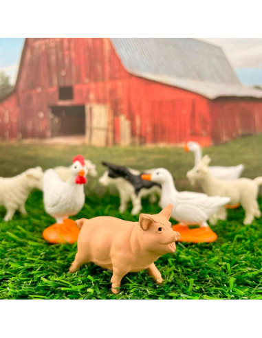 Figuras de Granja Safari Ltd. - 12 Animales Educativos