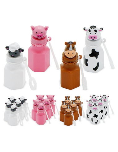 Burbujas de Animales de Granja 4E's Novelty - Paquete de 12