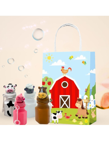 Burbujas de Animales de Granja 4E's Novelty - Paquete de 12