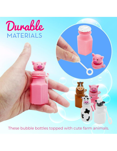 Burbujas de Animales de Granja 4E's Novelty - Paquete de 12