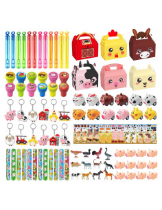 Suministros de Fiesta de Animales de Granja 108 Pcs Family Pro