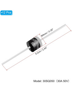 Diodos Rectificadores Schottky PATIKIL 30A 50V 12 Pcs 2