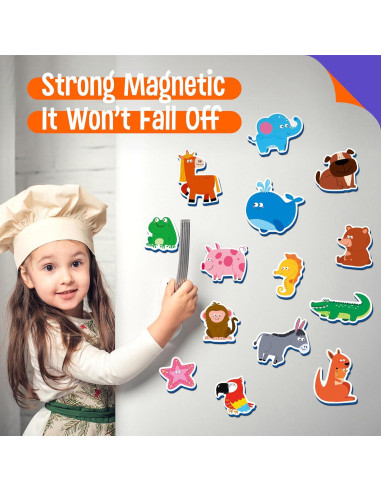 35 Imanes de Animales SpriteGru - Juguetes Educativos 3+