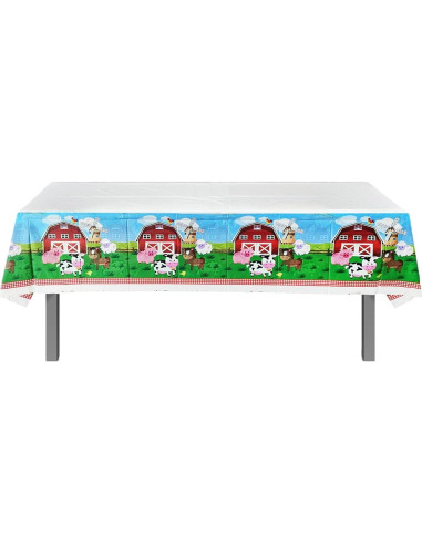 Juego de Vajilla de Fiesta Animales de Granja 20 Platos 20 Servilletas