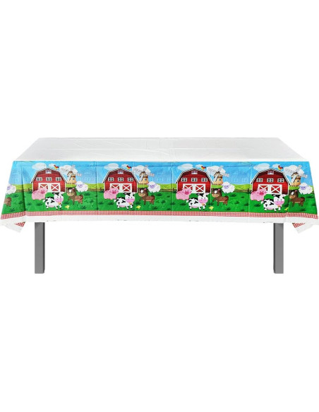 Juego de Vajilla de Fiesta Animales de Granja 20 Platos 20 Servilletas