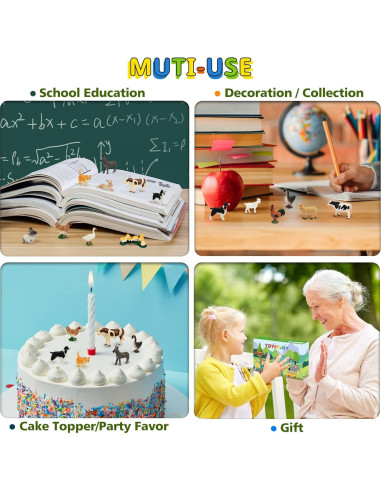 Figuras de Animales de Granja Toymany 14 Piezas Detalladas