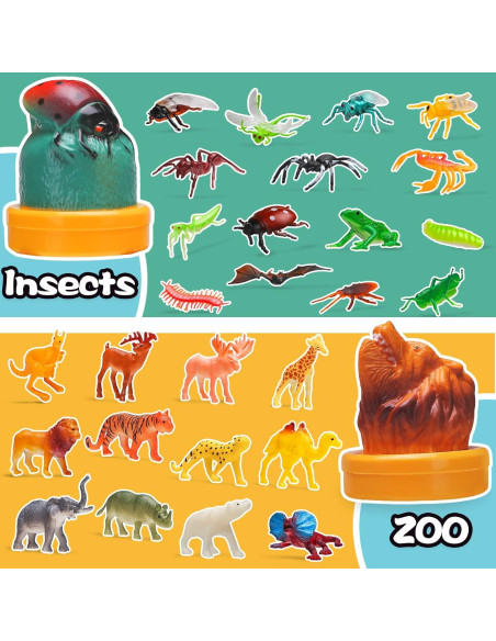 95 Figuras de Animales KarberDark para Niños 3+