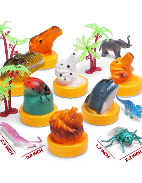 95 Figuras de Animales KarberDark para Niños 3+