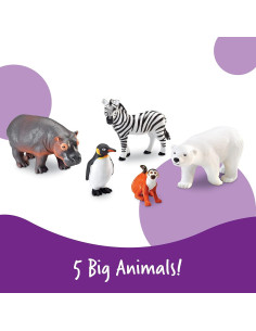Juguetes de Animales Jumbo Recursos de Aprendizaje 5 Piezas 2