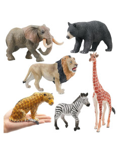 Figuritas de Animales Safari Mostop, Set de 6 Jumbo