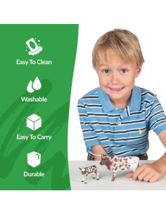 Vaca y Ternero Longhorn Big Country Toys 1:20 Pintados a Mano 2