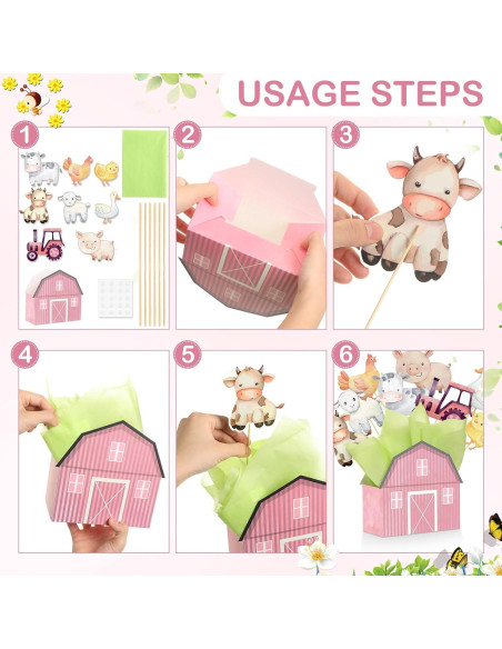 Centros de Mesa Animales de Granja 122 Pcs Seenelling Centros de Mesa Animales de Granja 122 Pcs Seenelling