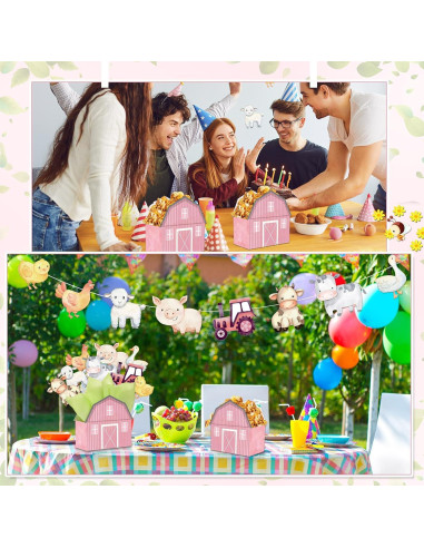 Centros de Mesa Animales de Granja 122 Pcs Seenelling