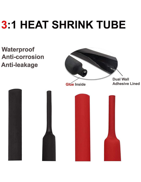 10 Terminales de Anillo de Cobre Estañado 6 AWG Sanuke