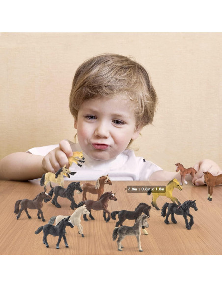 18 Figuras de Caballo Pony Miniatura Divwa - Juguetes Educativos