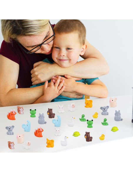 Juego de 30 Mini Animales de Resina NQEUEPN para Jardín