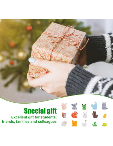 Juego de 30 Mini Animales de Resina NQEUEPN para Jardín