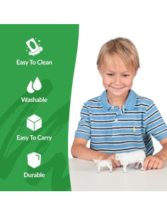 Vaca Charolais y Ternero Big Country Toys - Escala 1:20 2