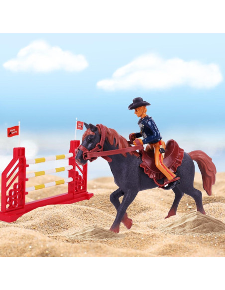 Set Juguetes Rodeo Oeste Peagprav Jinete y Caballo 12.7cm Set Juguetes Rodeo Oeste Peagprav Jinete y Caballo 12.7cm