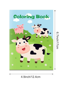 12 Libros para Colorear de Animales de Granja - Littkeef 2