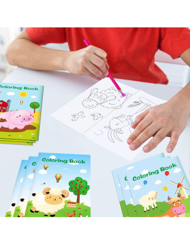 12 Libros para Colorear de Animales de Granja - Littkeef