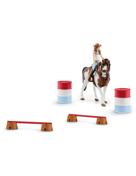 Set de Caballo Schleich Hannah 12 Piezas Rodeo Juguete