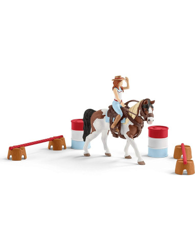 Set de Caballo Schleich Hannah 12 Piezas Rodeo Juguete