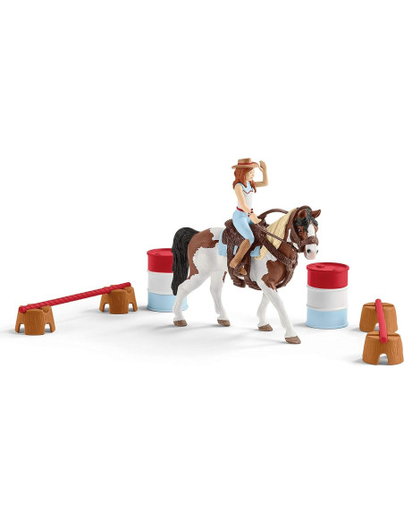 Set de Caballo Schleich Hannah 12 Piezas Rodeo Juguete