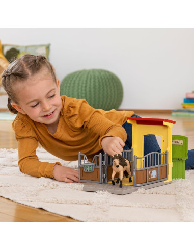 Set de Establo Schleich con Poni Islandés y Accesorios