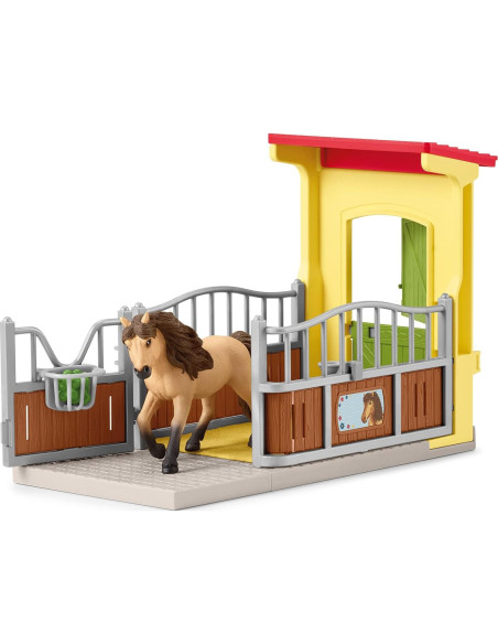 Set de Establo Schleich con Poni Islandés y Accesorios