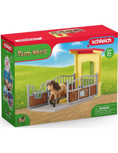Set de Establo Schleich con Poni Islandés y Accesorios