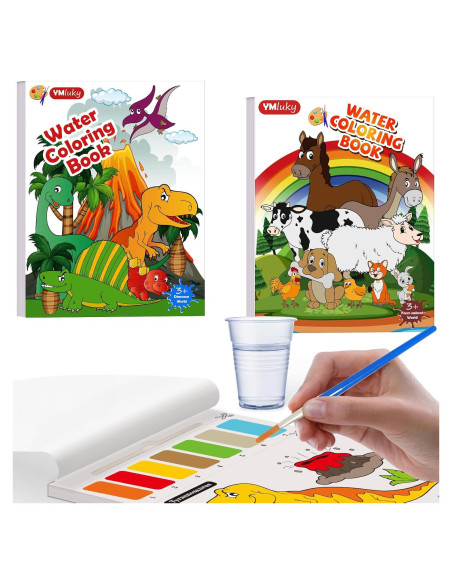 Conjunto de Pintura Acuarela YMluky para Niños 4-8 Años