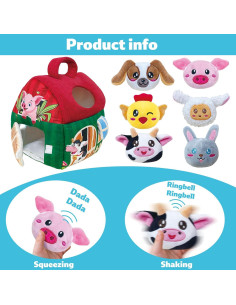 Juguetes de Animales de Granja Elfew para Bebés 6-12 Meses 2