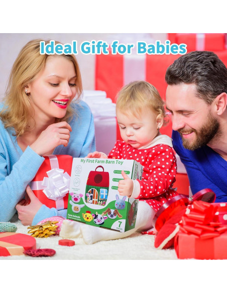 Juguetes de Animales de Granja Elfew para Bebés 6-12 Meses