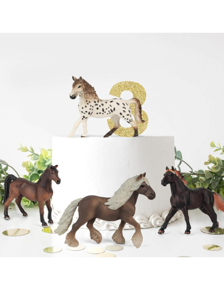 Juego de Caballos 8 en 1 TikOnsYol con Establo 12,7 cm