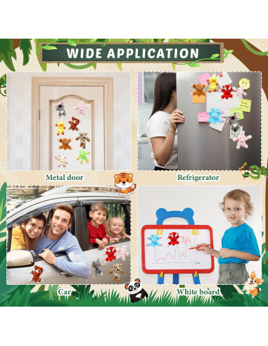 Juego de Imán de Animales Konohan - 12 Piezas Multicolor