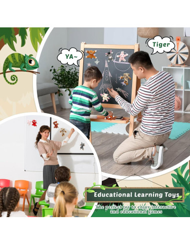 Juego de Imán de Animales Konohan - 12 Piezas Multicolor