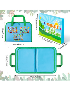 Juego de Tablero de Cuentos de Animales WATINC - 6 Piezas 2