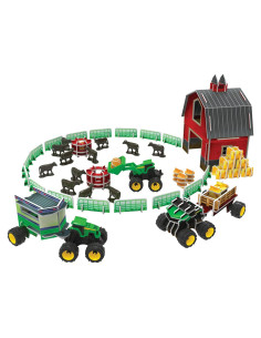 Set de Granja John Deere TOMY 203 Piezas con Tractores